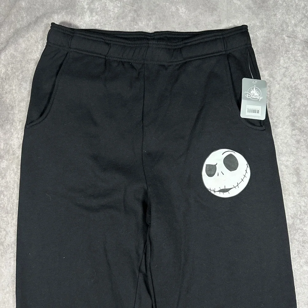 Disney Nightmare Before Christmas Jack Skellington Sweatpants Mens M Black NWT